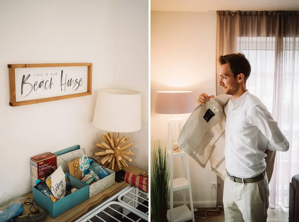 Hochzeitsfotograf Langeoog – Getting Ready des Bräutigams im Seemannshus