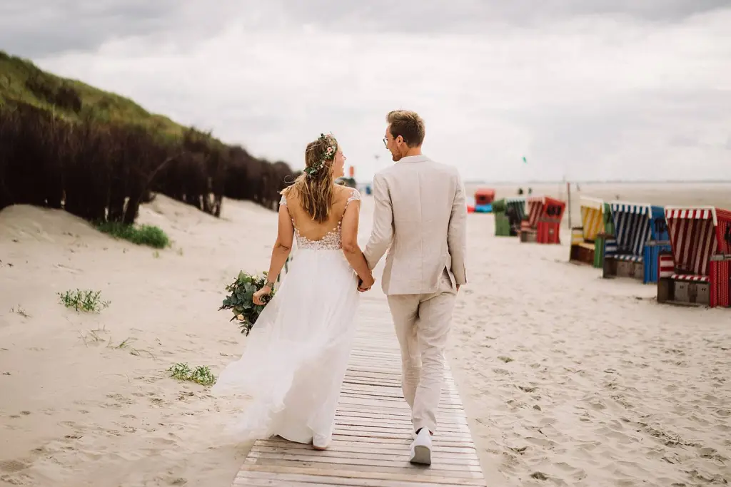 Hochzeitsfotograf Langeoog – Hochzeitsfoto am Meer
