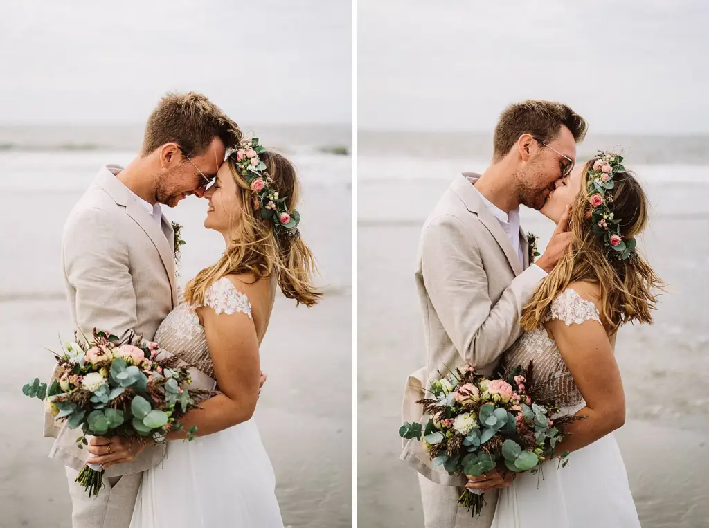 Hochzeitsfotograf Langeoog – Brautpaarshooting am Strand
