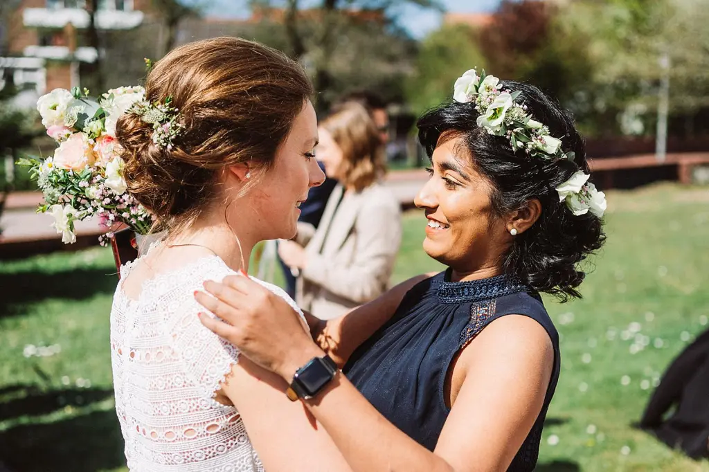Gratulationen bei einer Hochzeit auf der Insel Juist