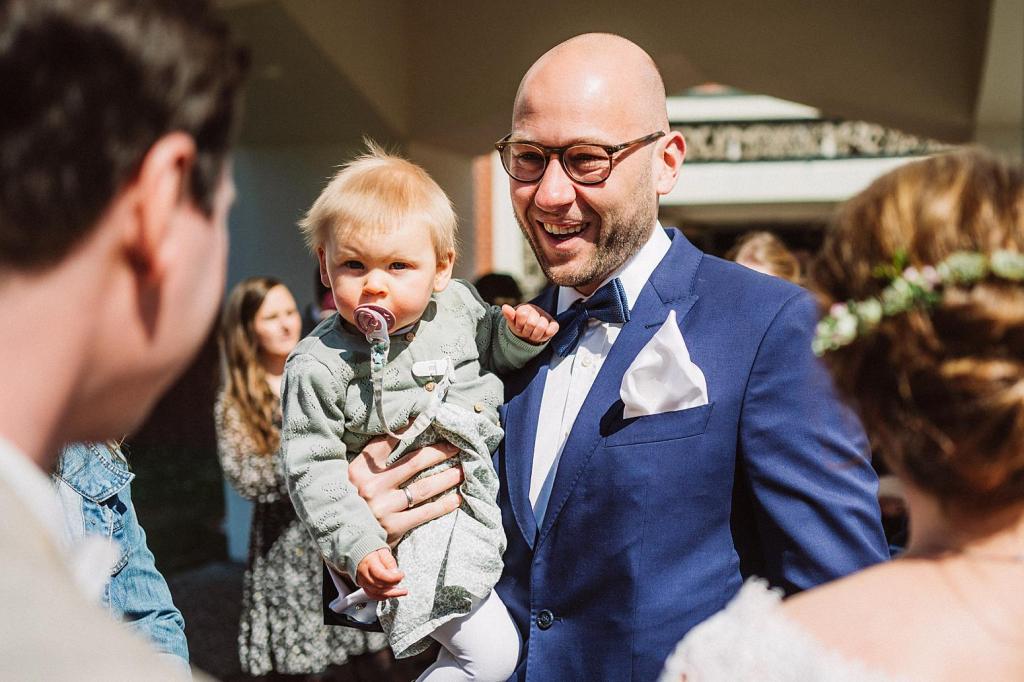 Gratulationen bei einer Hochzeit auf der Insel Juist