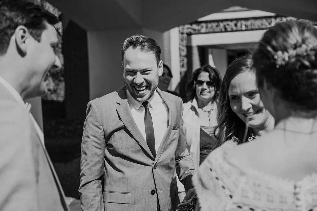 Gratulationen bei einer Hochzeit auf der Insel Juist