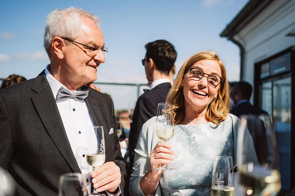 Hochzeitsfeier auf der Terrasse des Strandhotel Kurhaus Juist