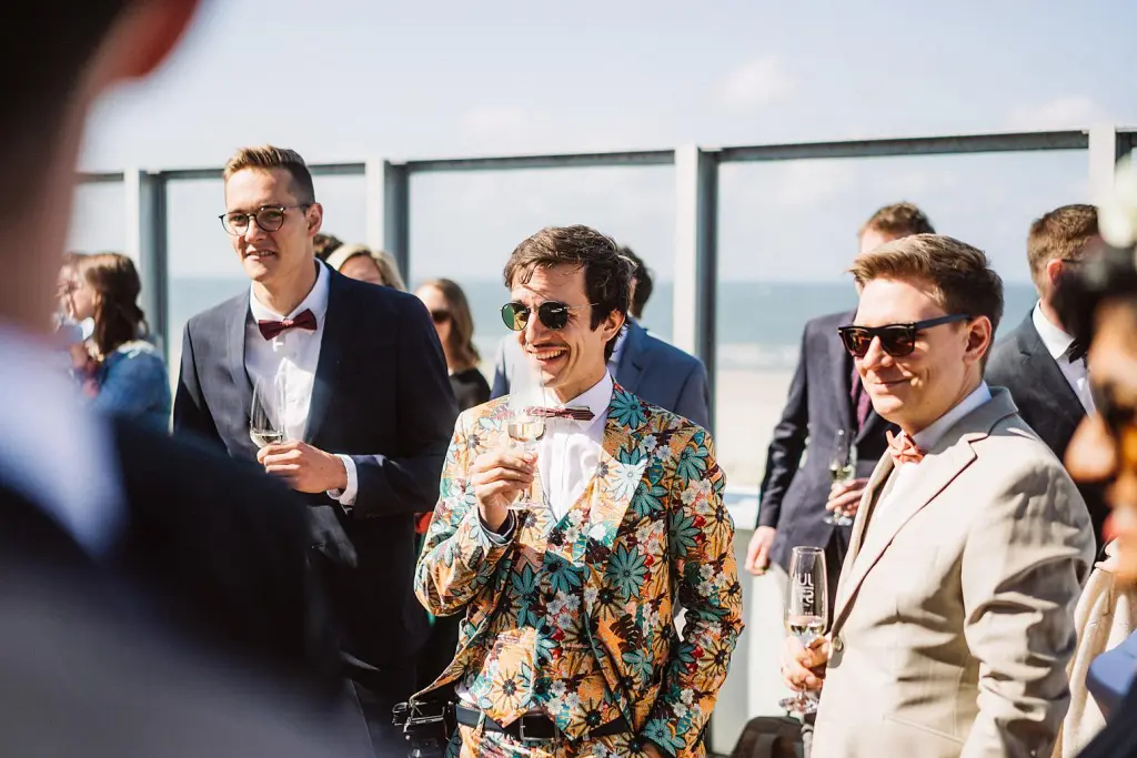Hochzeitsfeier auf der Terrasse des Strandhotel Kurhaus Juist