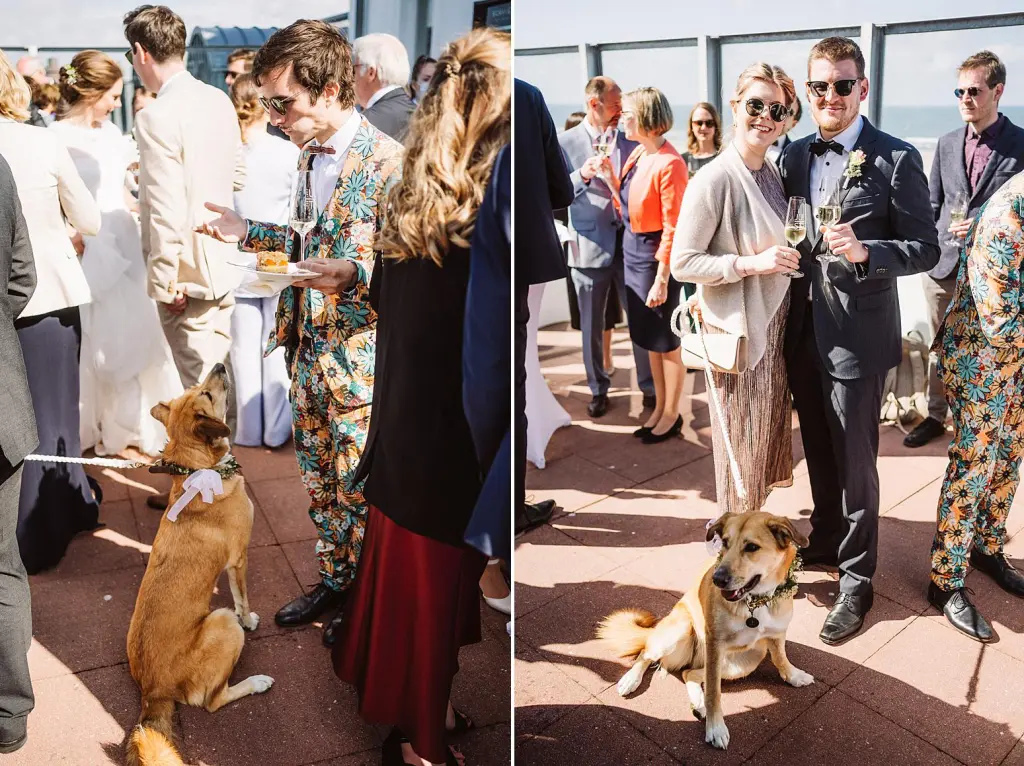 Hochzeitsfeier auf der Terrasse des Strandhotel Kurhaus Juist