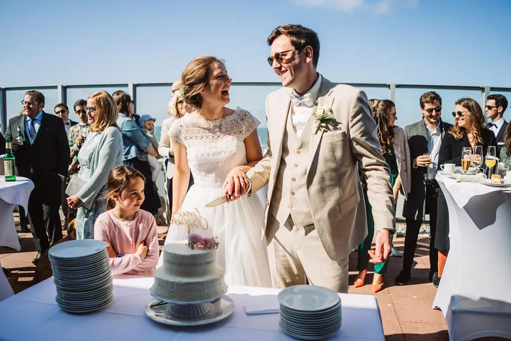 Hochzeitstorte auf der Terrasse des Strandhotel Kurhaus Juist
