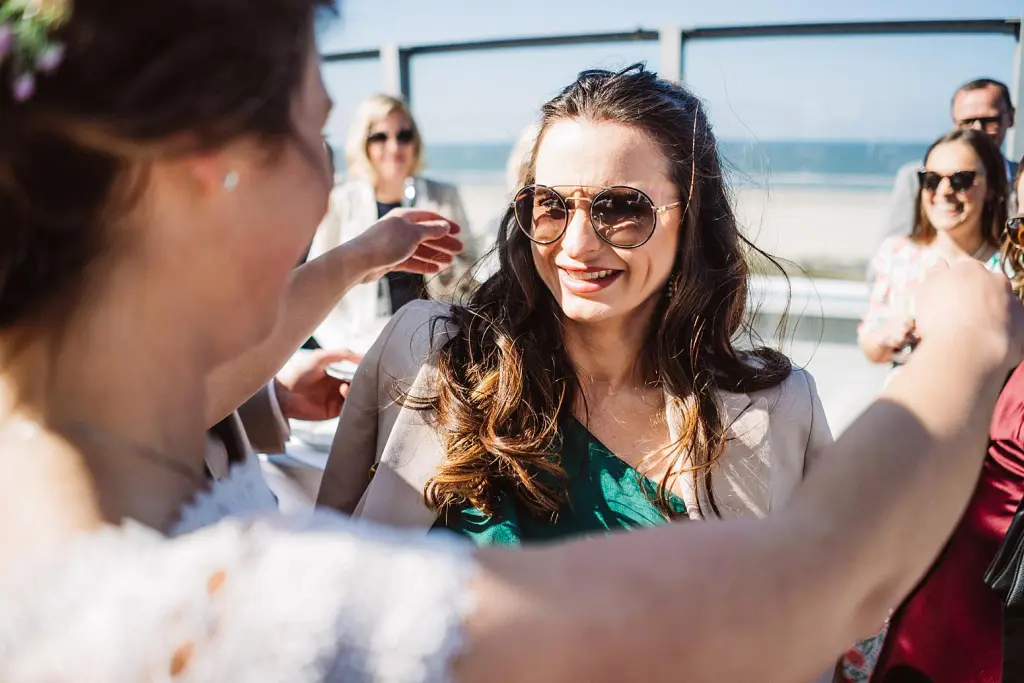 Hochzeitsfeier auf der Terrasse des Strandhotel Kurhaus Juist