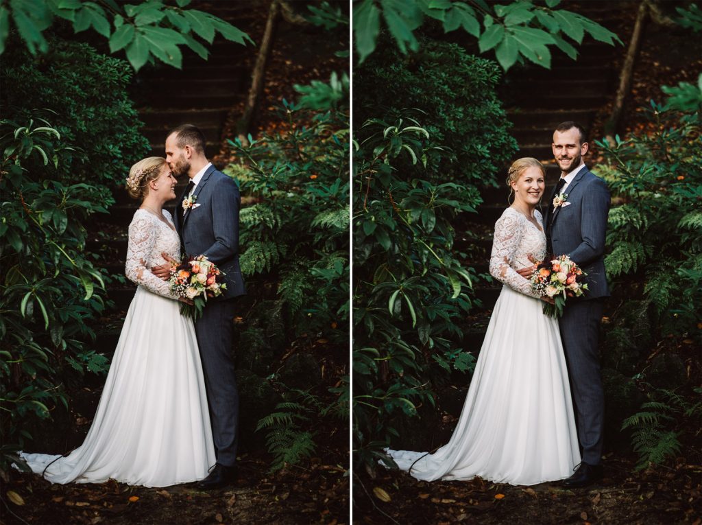 Brautpaar Schlosspark Lütetsburg – romantische Hochzeitsfotos