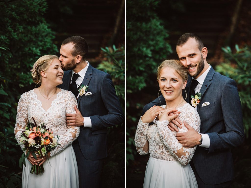 Brautpaar Schlosspark Lütetsburg – romantische Hochzeitsfotos