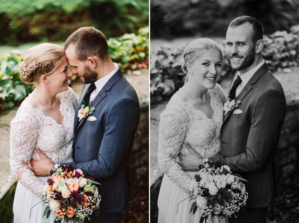 Hochzeit Schlosspark Lütetsburg – Paarshooting unter alten Bäumen