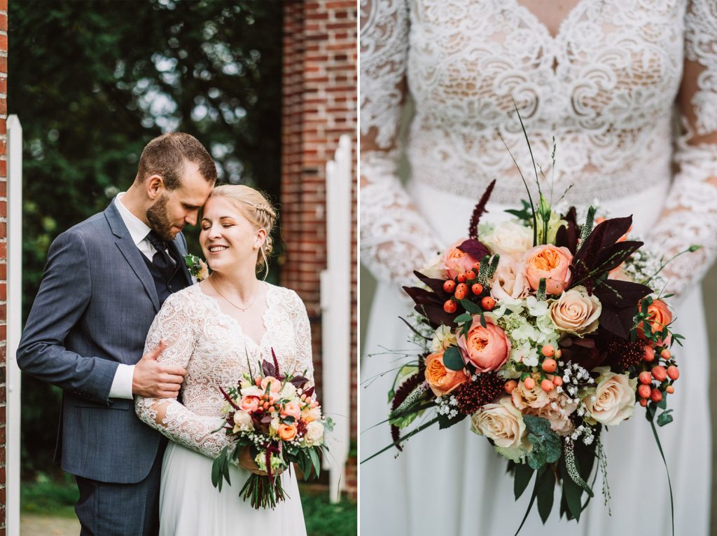Brautpaar Schlosspark Lütetsburg – authentische Hochzeitsfotos