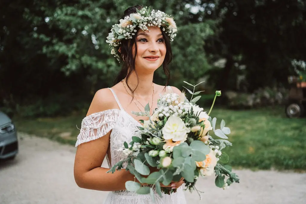 Braut vor ihrer Hochzeit in Norden bei Aurich