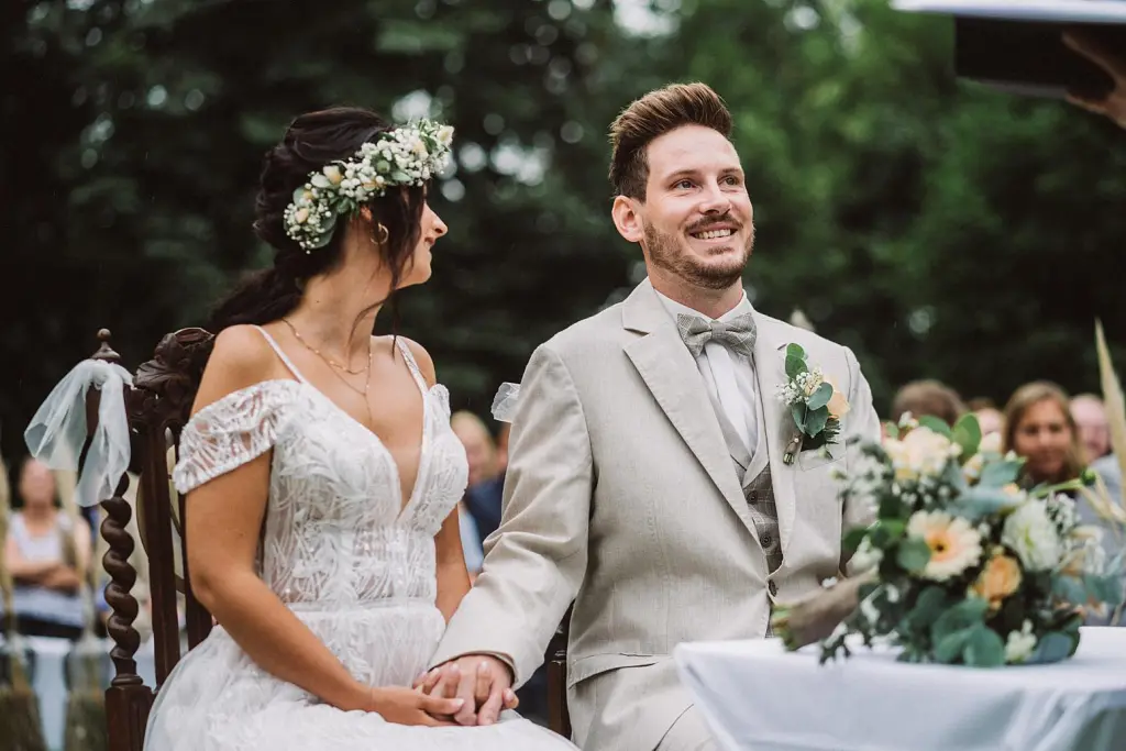 Brautpaar bei ihrer Hochzeit in Norden