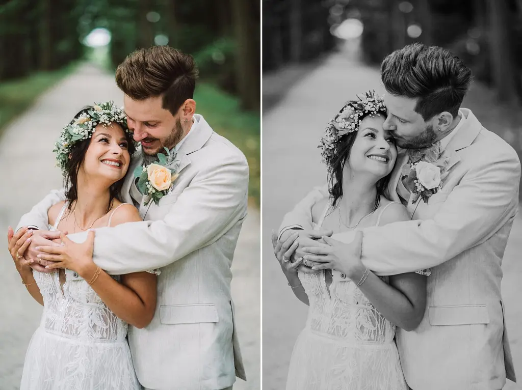 Portraits bei einer Hochzeit im Schlosspark LĂĽtetsburg bei Norden / Aurich