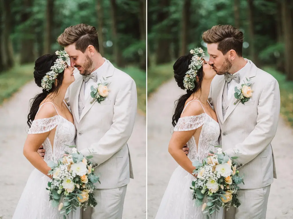 Brautpaarfotos im Schlosspark LĂĽtetsburg bei Norden / Aurich