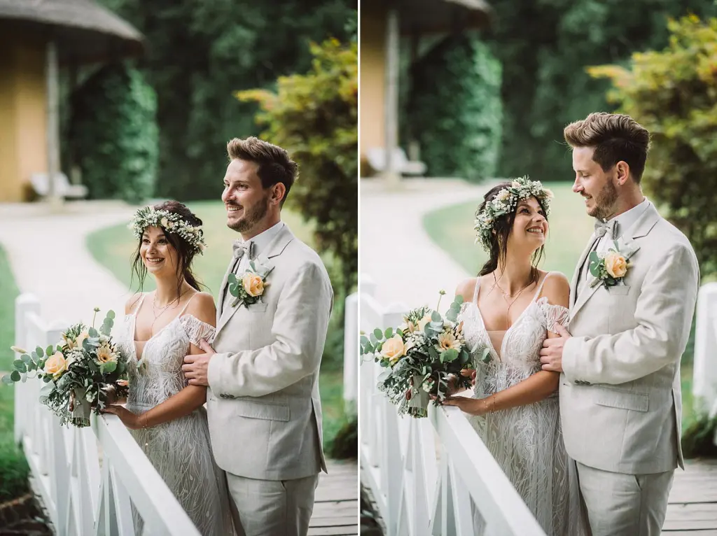 Portraits bei einer Hochzeit im Schlosspark LĂĽtetsburg bei Norden / Aurich