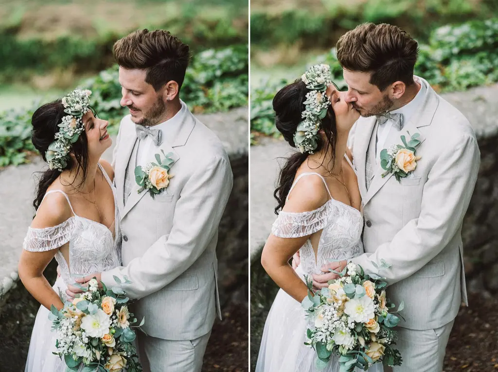 Brautpaarfotos im Schlosspark LĂĽtetsburg bei Norden / Aurich