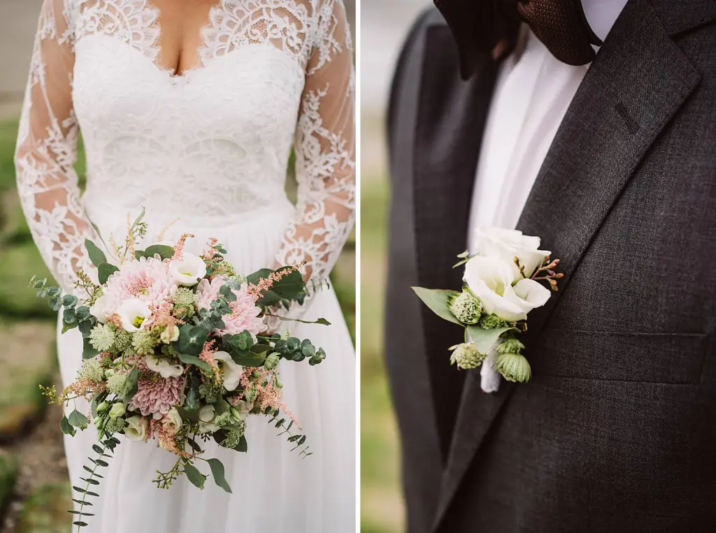 Hochzeitsfotograf Norderney – Brautpaar am Strand mit Nordseewind