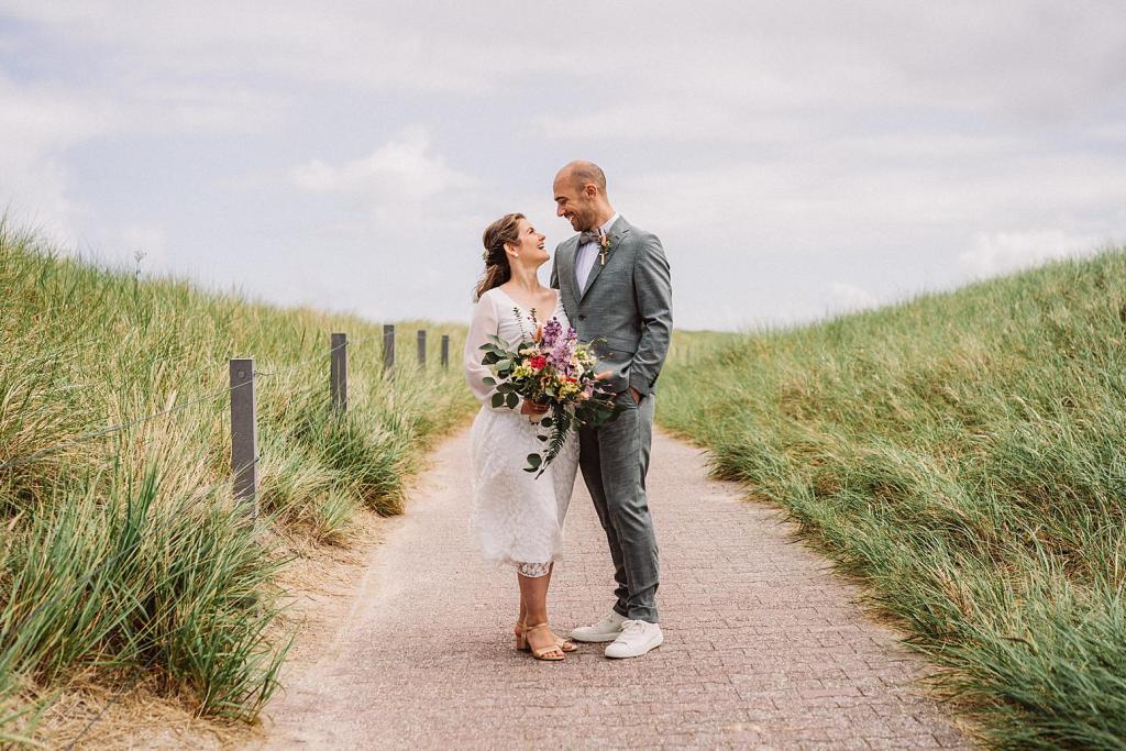Hochzeitsfoto auf der Insel Baltrum
