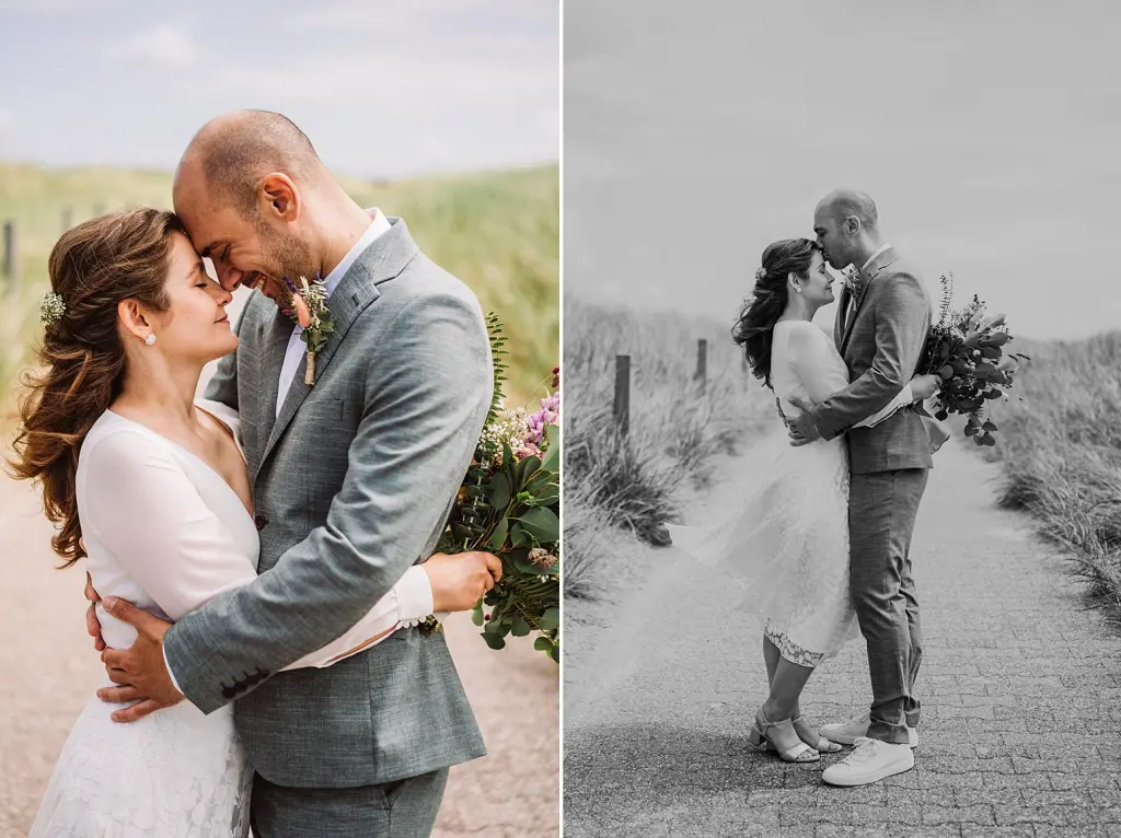 Hochzeitsfoto auf der Insel Baltrum