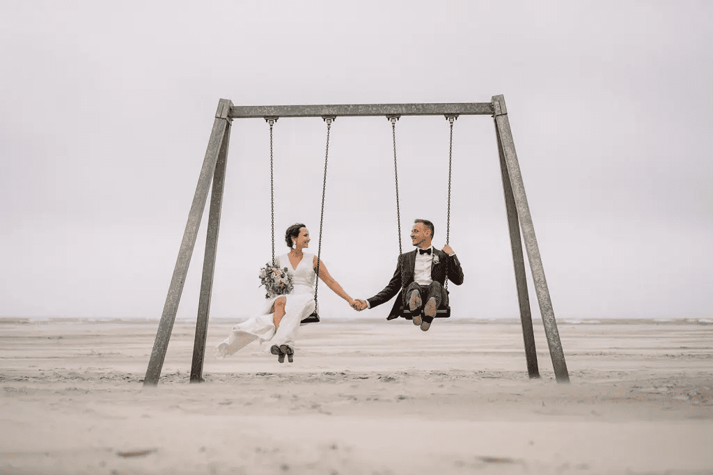 Hochzeitsfotograf Borkum - Hochzeit am Strand