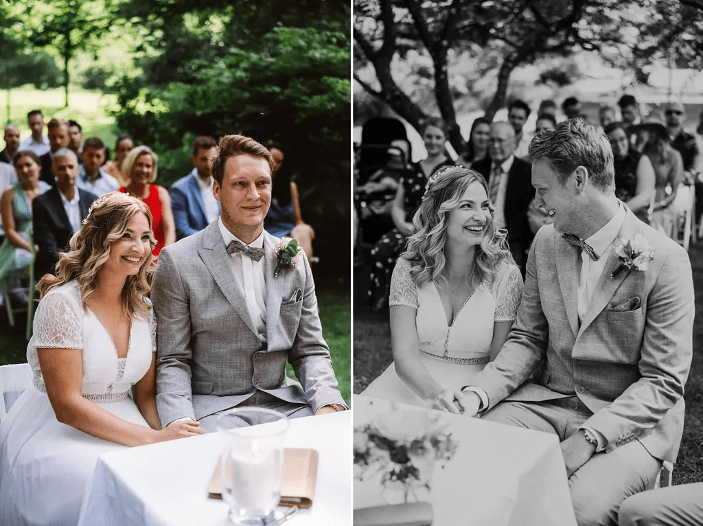 Hochzeitsfotograf Burg Berum – Trauung im Burggarten