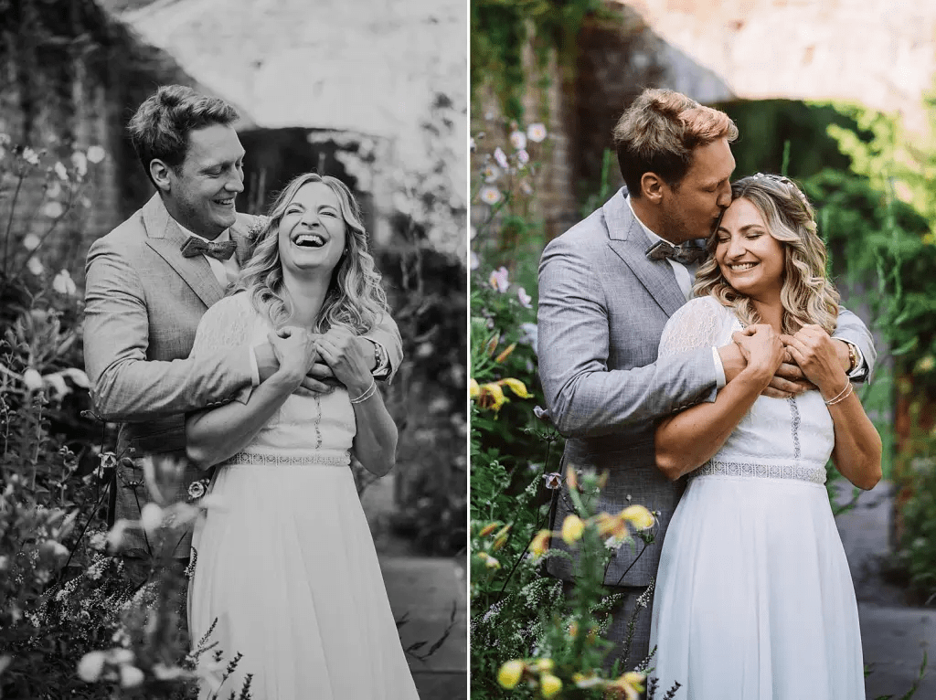 Hochzeitsfotograf Burg Berum – Brautpaar am Ende des Tages