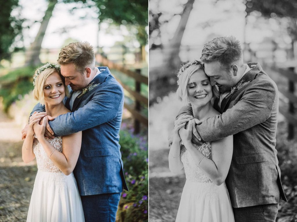 Brautpaarfotos mit einem Hochzeitspaar in Emden