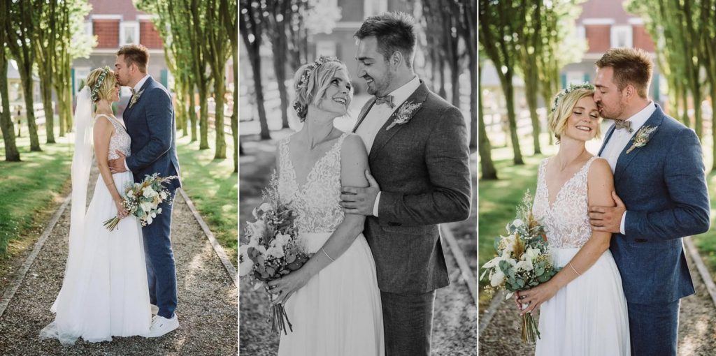 Hochzeitsfotos mit einem Brautpaar in Emden