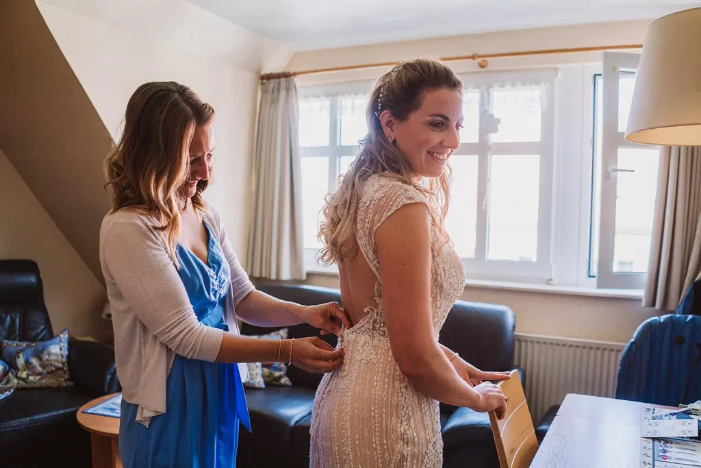 Getting Ready der Braut auf der Nordseeinsel Juist