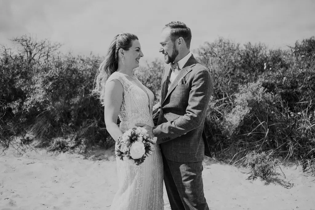 First Look bei einer Hochzeit auf Juist