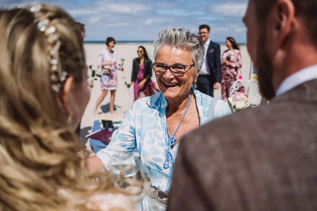 Glückwünsche nach der Trauung auf Juist