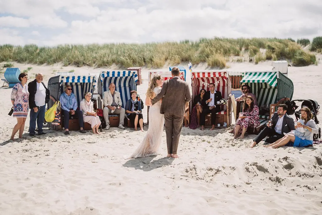 Hochzeitsfeier am Strand von Juist
