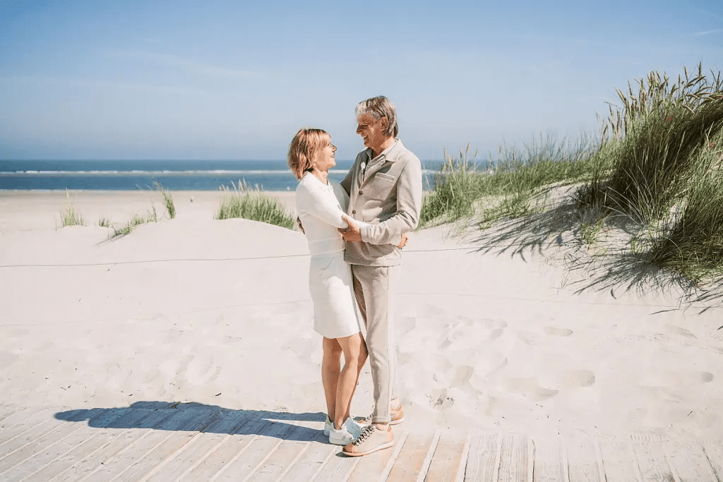 Hochzeitspaar auf Spiekeroog