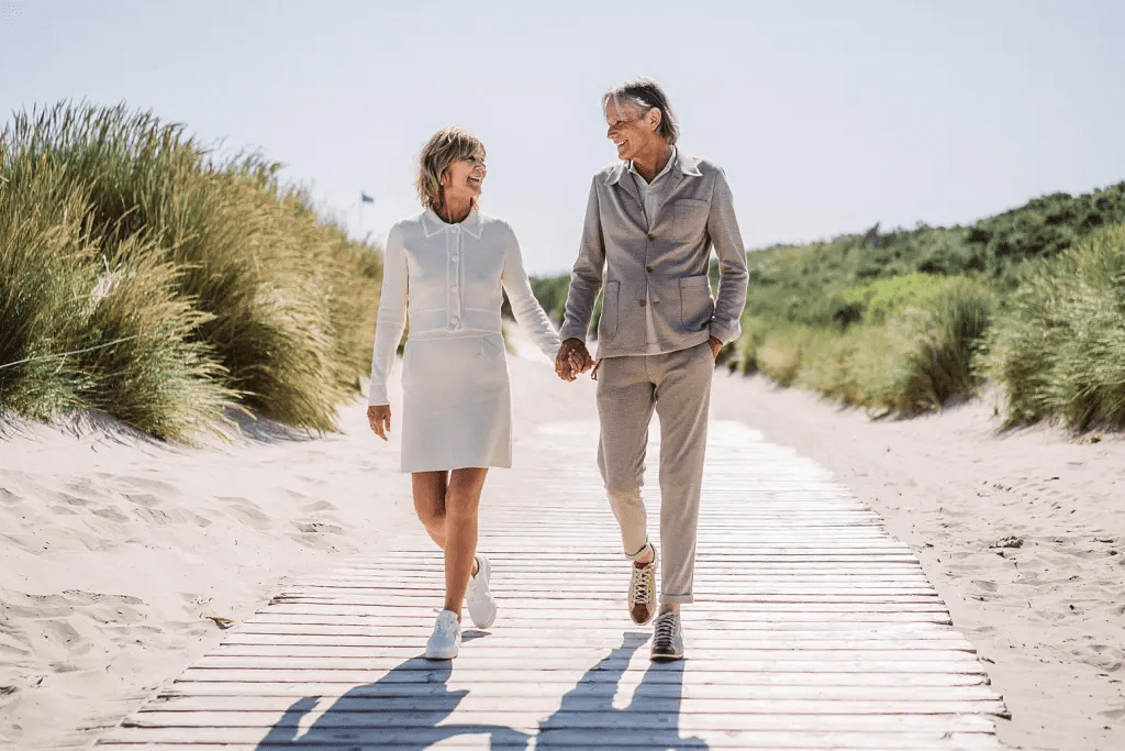 Brautpaar auf der Insel Spiekeroog