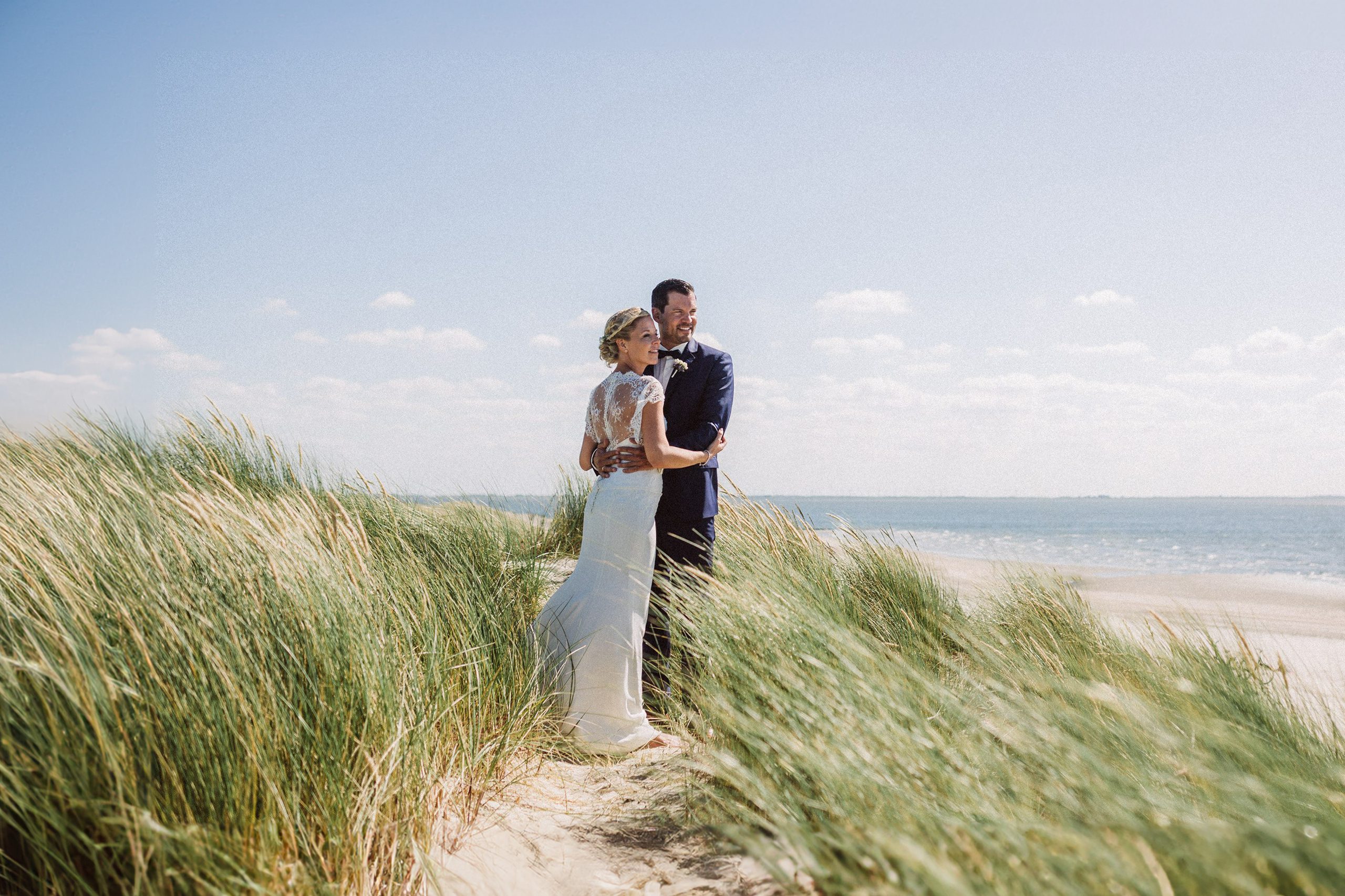 Hochzeitsfoto von einem Brautpaar auf Norderney