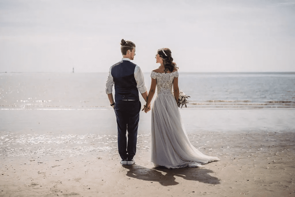 Hochzeitsfotograf auf einer Hochzeit auf der Insel Norderney