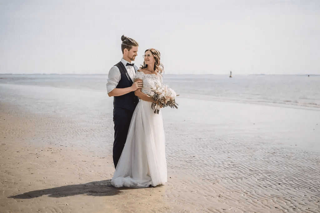 Hochzeitsfotograf auf einer Hochzeit auf der Insel Norderney